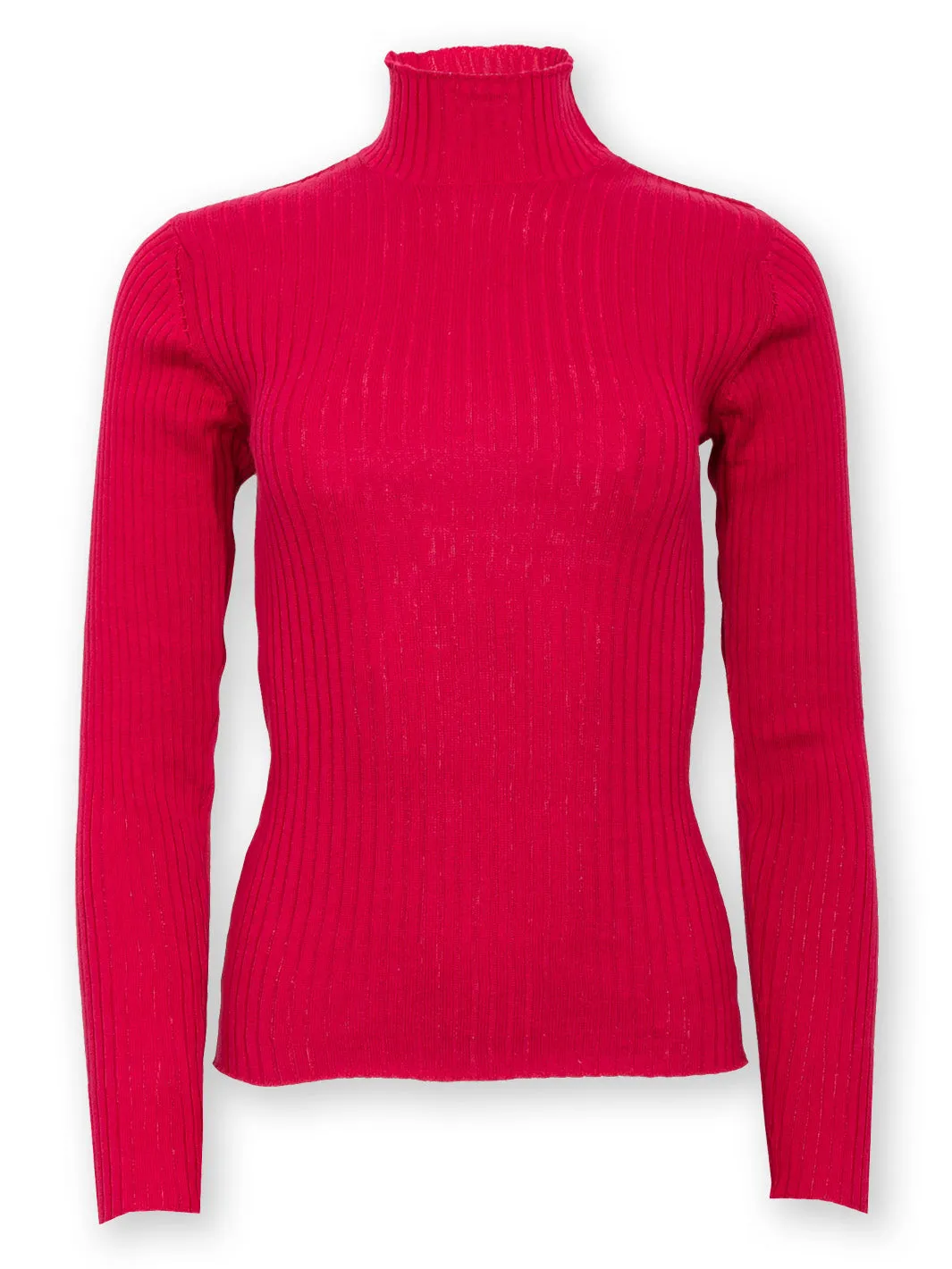 Trigon knit top cherry