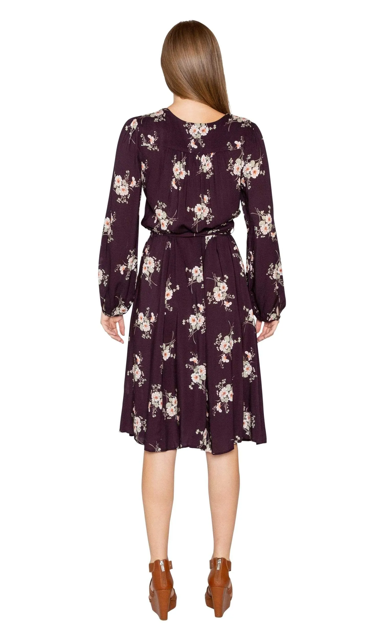 Velvet by Graham & Spencer Pomona Floral Printed Challis Wrap Dress