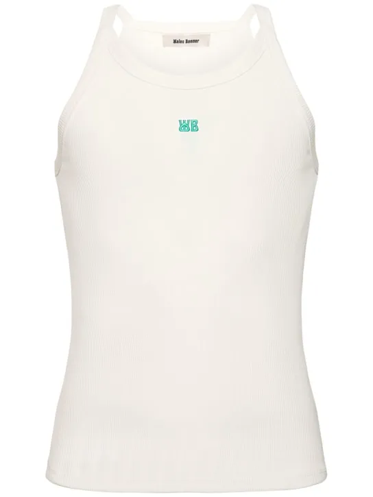 Wales Bonner   Organic cotton rib knit tank top 