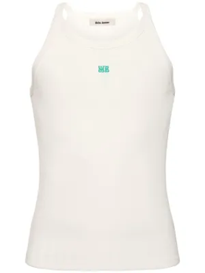 Wales Bonner   Organic cotton rib knit tank top 