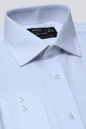 White Stripe Formal Shirt