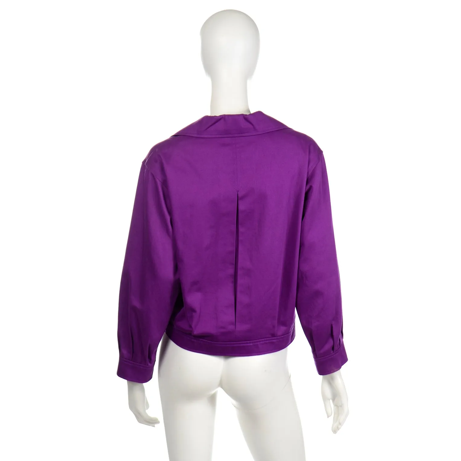 Yves Saint Laurent Vintage Purple Cropped Jacket