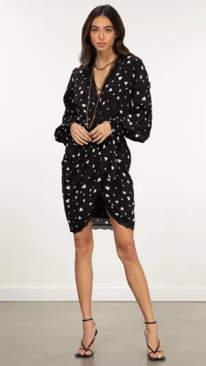 Zuffalo Lace Detail Wrap Dress